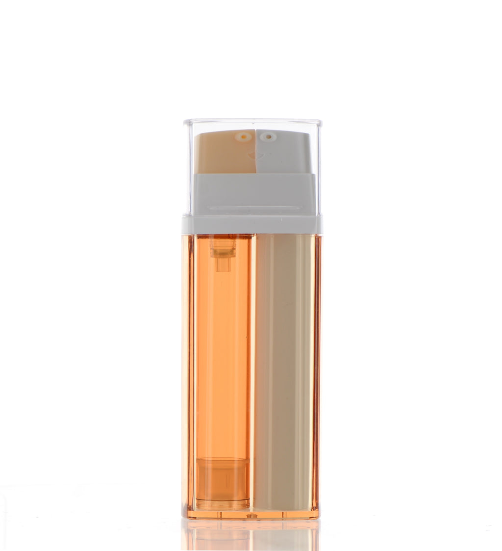 Duo Glow Beauty Elixir: Dual Chamber Treatment Pump Airless Bottle 