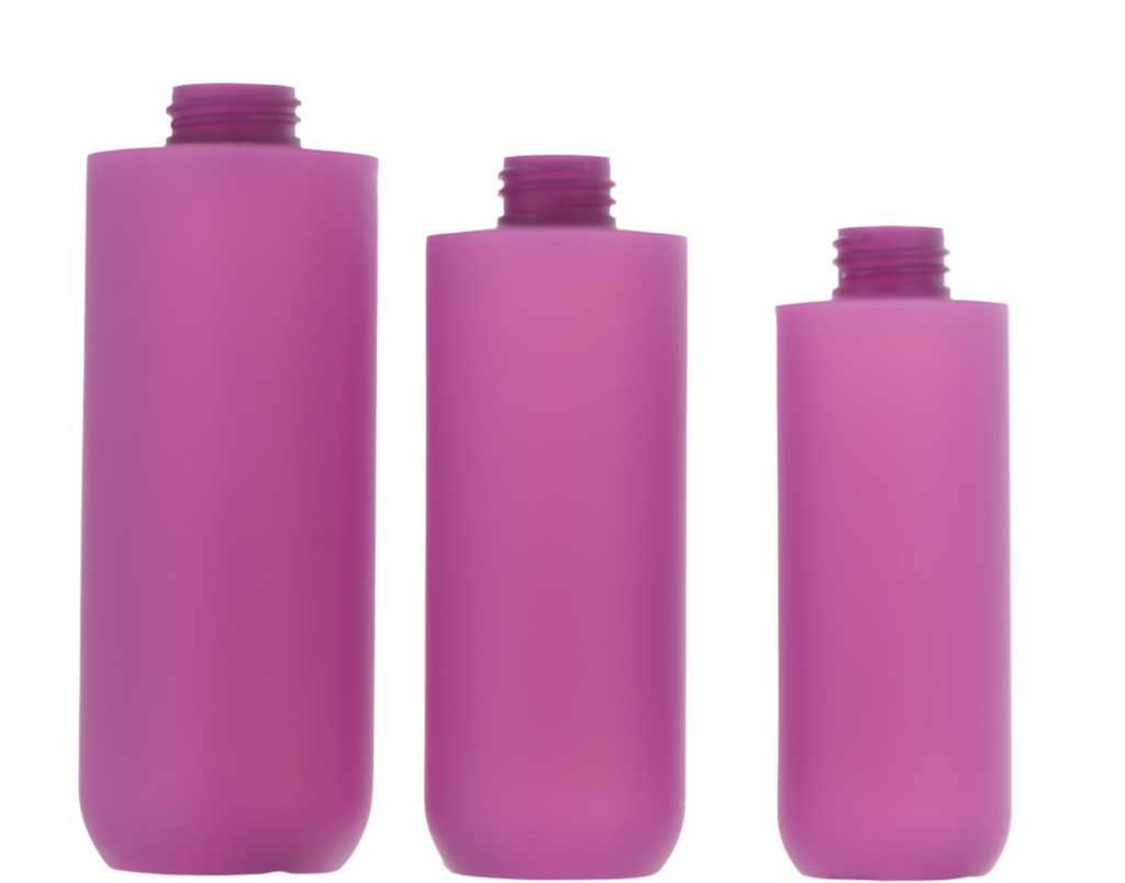 HDPE, Soft Touch Cylinder Bottle with Tapered Bottom – APG HDPE, Soft Touch Cylinder Bottle with Tapered Bottom – APG