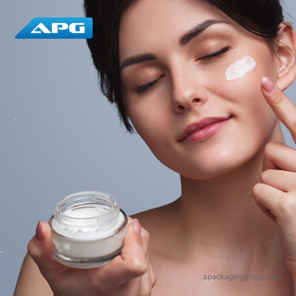 Why are glass jars used for cosmetics?