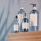 How is a glossy finish applied to cosmetic bottles