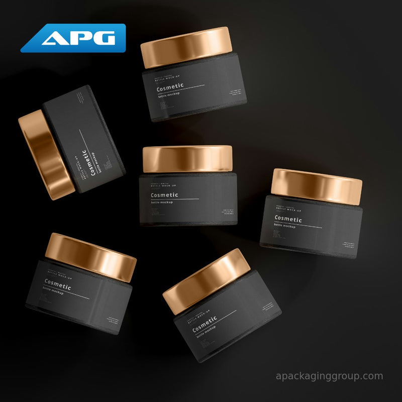 What are the benefits of using metallic foil on cosmetic bottles