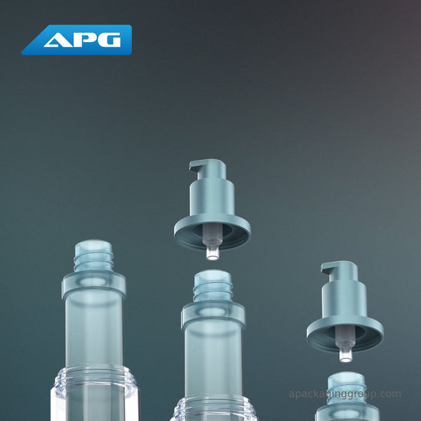 How can airless bottles provide a hygienic dispensing solution for high-end skincare?