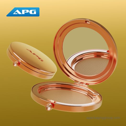 What is a refillable powder compact?