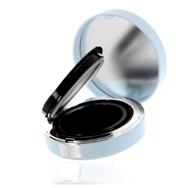 How can air cushion compacts be designed for sustainable refills?