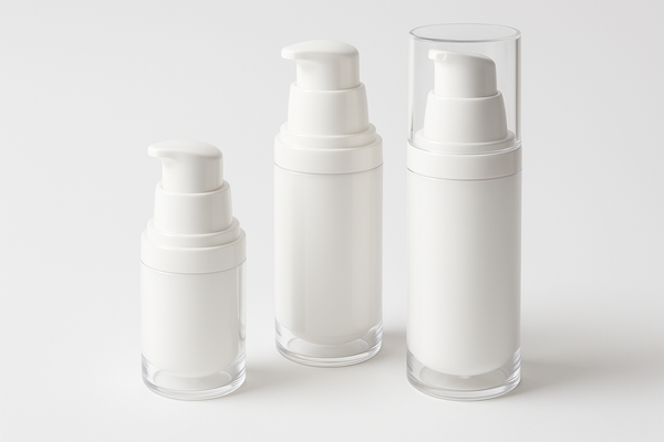 How do airless cream jars work?