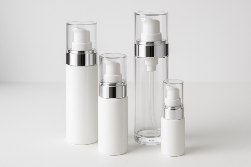 What are the benefits of using airless plastic cosmetic bottles?