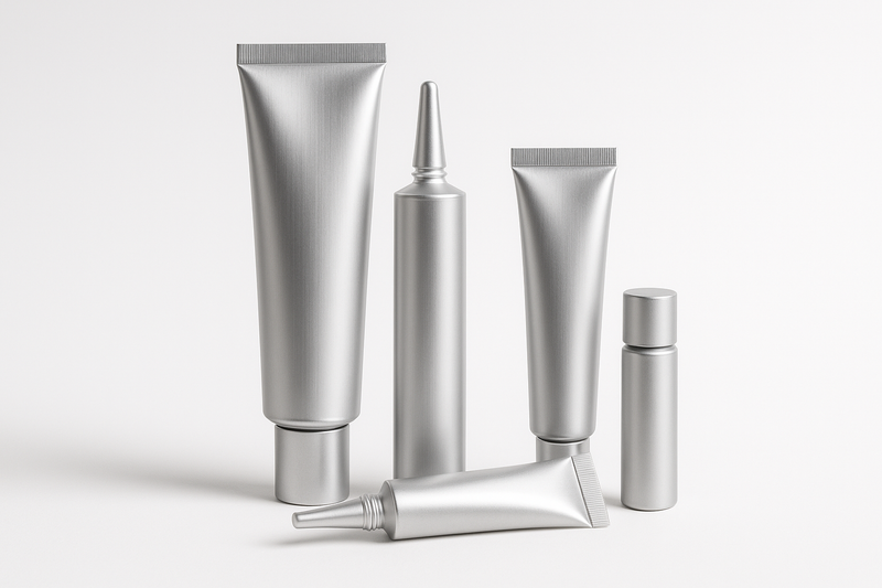 What are the benefits of using aluminum tubes for cosmetics?