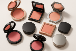 Why do some blush compacts have a magnetic closure?