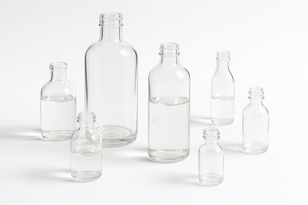 Can UV light damage cosmetics in clear glass bottles?