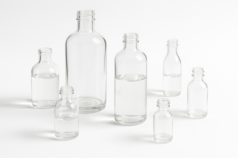 Can UV light damage cosmetics in clear glass bottles?