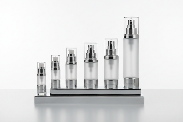 What makes the infinity pump series a unique solution for eco-conscious cosmetic brands?