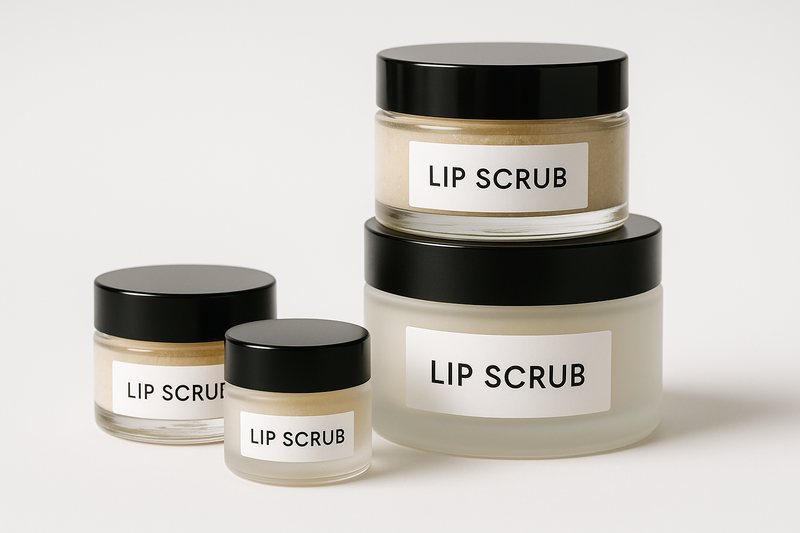 What are eco-friendly options for lip scrub containers?