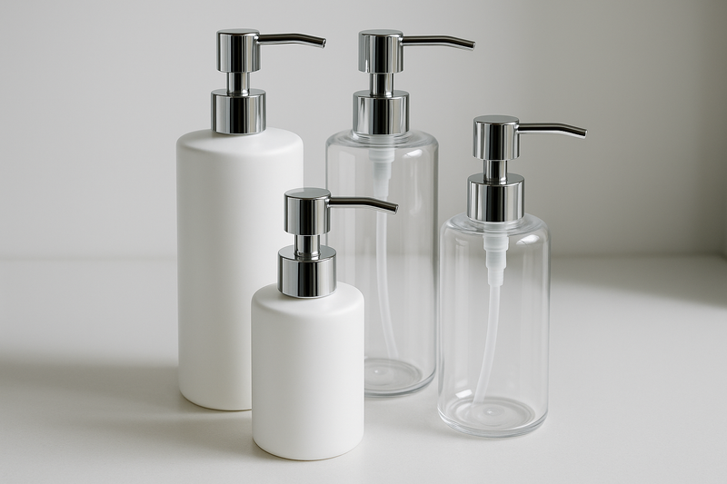 What types of personal care products are compatible with lotion pump dispensers?