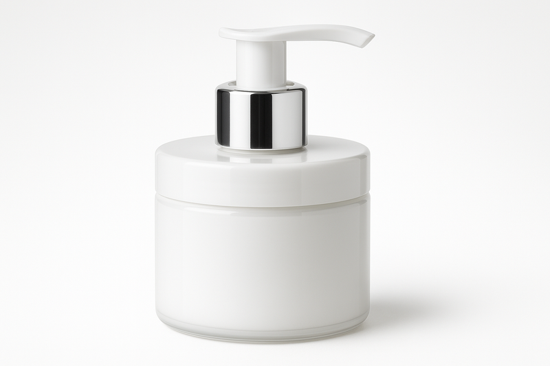 How does a lotion pump jar work?