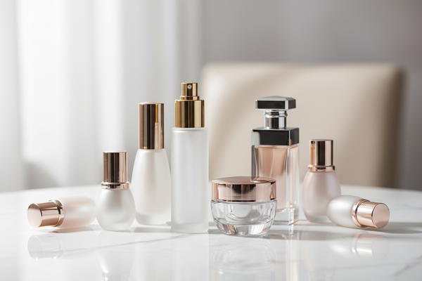 How do luxury cosmetic bottles improve product perception?