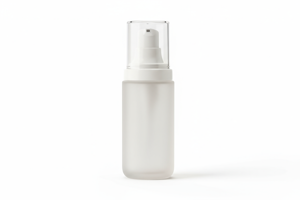 What is an air-tight treatment pump bottle used for in cosmetics?