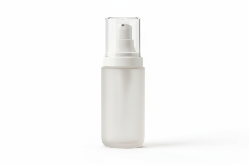 What is an air-tight treatment pump bottle used for in cosmetics?