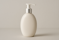 What is the benefit of an oval lotion bottle?