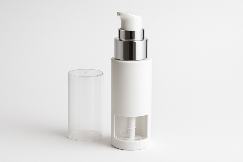 What is a refillable airless treatment pump bottle?