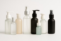 What types of bottles are used in salons and spas?