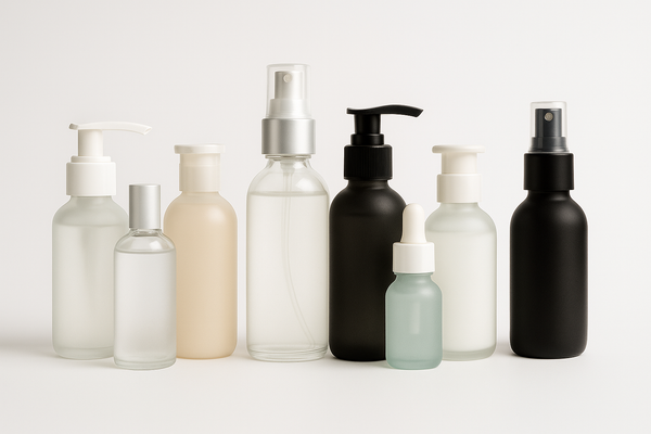 What types of bottles are used in salons and spas?