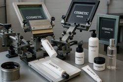 What are the advantages of silk screen printing for cosmetic containers?