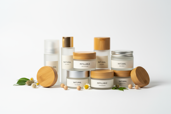 What are zero waste cosmetic jars made of?