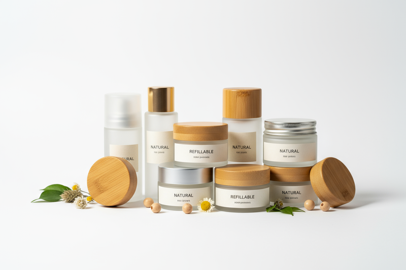 What are zero waste cosmetic jars made of?