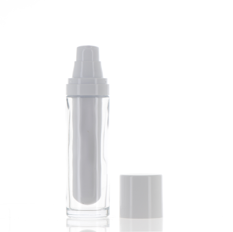 GLASS/PP, Gleam Guard Treatment Pump Refillable Airless Bottle