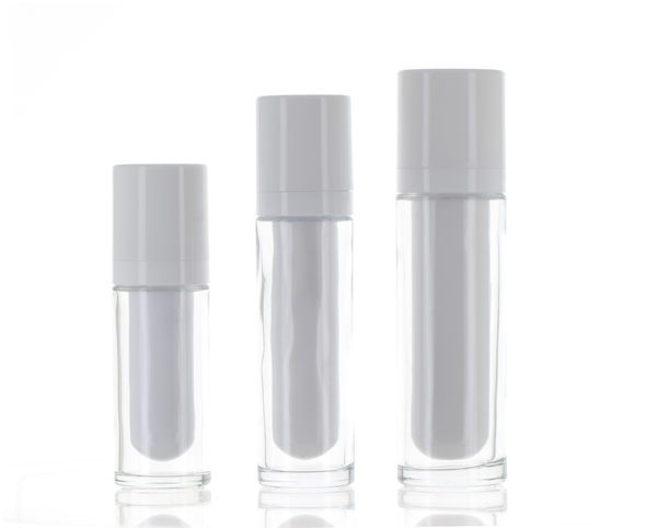 GLASS/PP, Gleam Guard Treatment Pump Refillable Airless Bottle