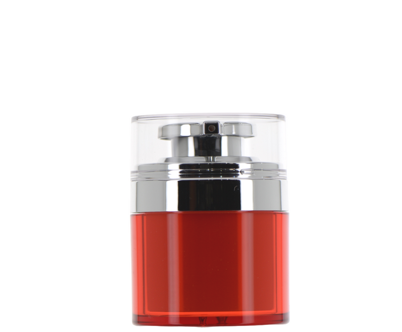 Acrylic, Airless Jar with Treatment Pump