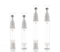 Stainless Steel/PETG/PP, Airless Roller Ball Bottle