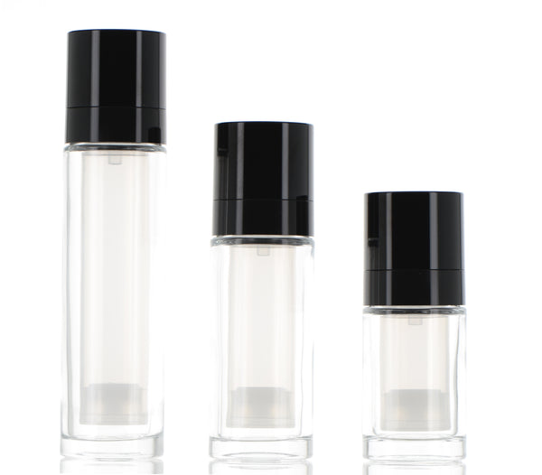 PP/Glass, Airless Treatment Pump Refillable Bottle