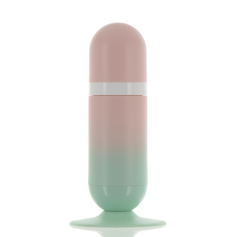 PP, Capsule Shape Airless Bottle With Exclusive Base Stand