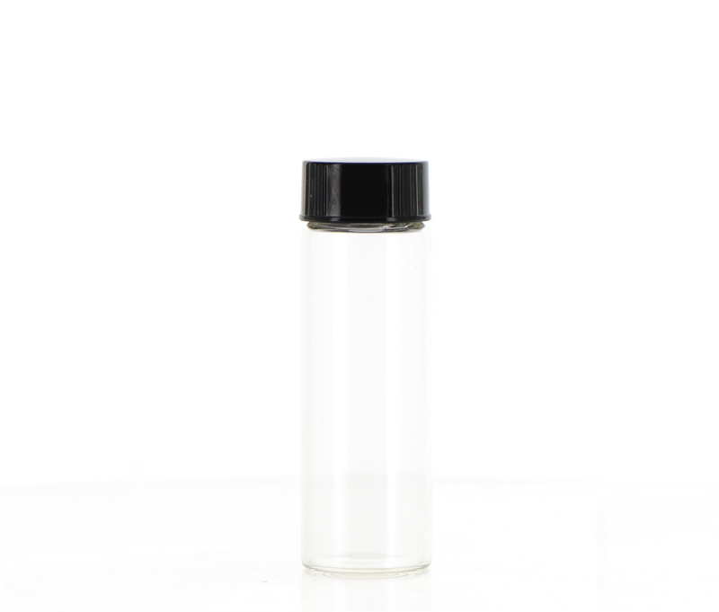 PE/Glass, Round Bottle with Screw Cap