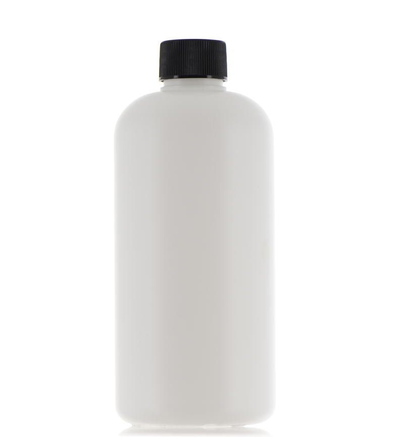 HDPE, Boston Round Bottle with Screw Cap