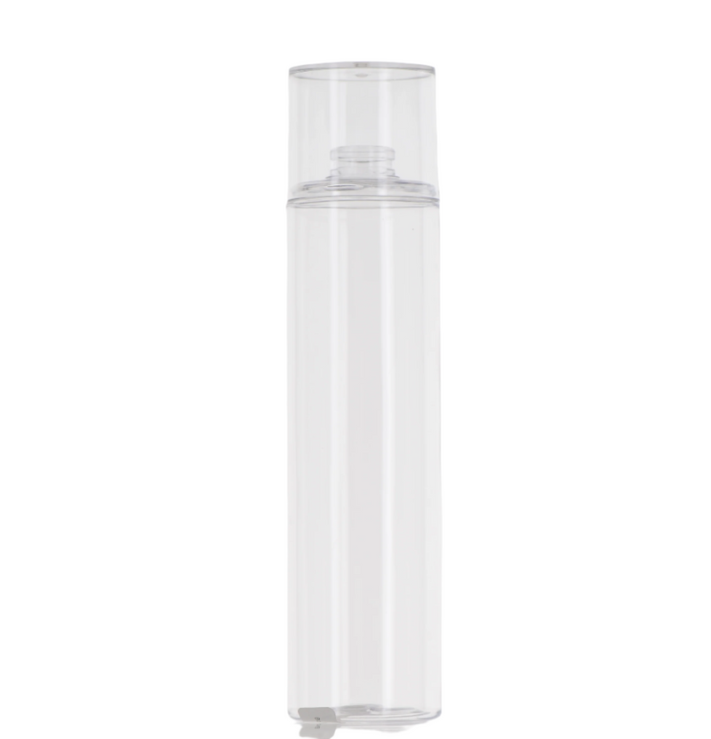 PET, Cylinder Bottle with Over Cap, 8oz