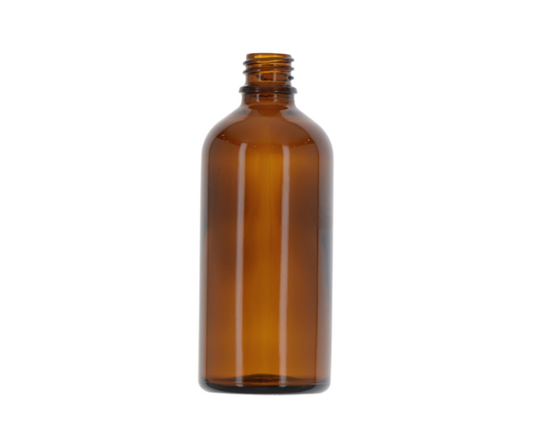 Glass/5% PCR, Round Amber Bottle, 18/415