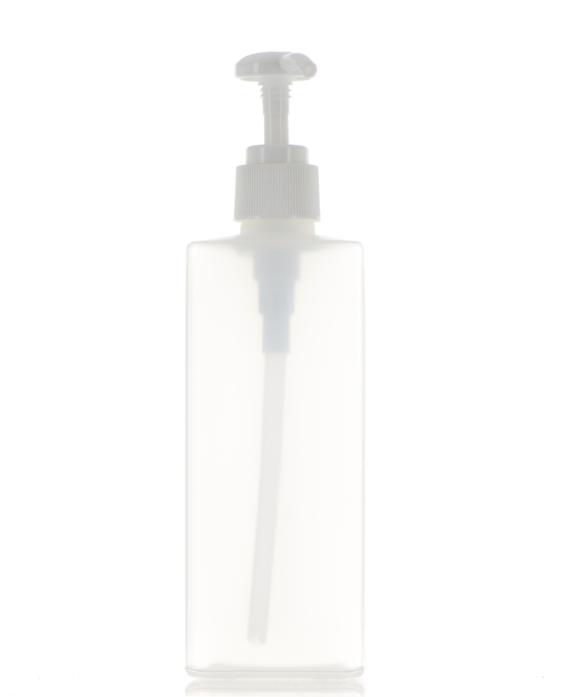 HDPE, Rectangular Lotion Pump Bottle