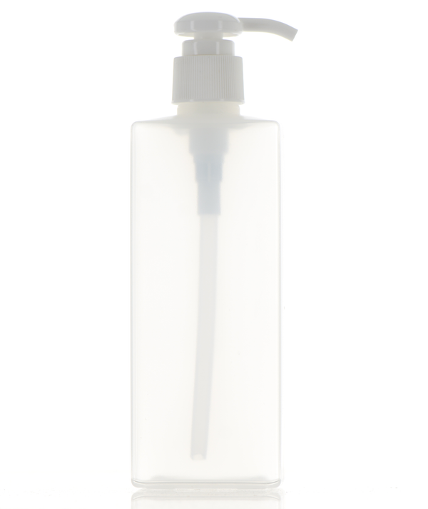 HDPE, Rectangular Lotion Pump Bottle