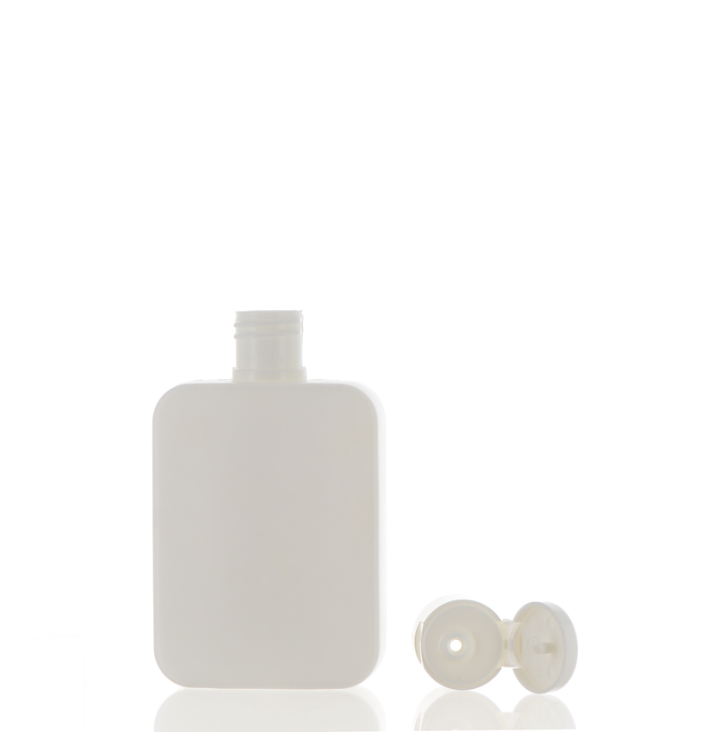 HDPE, Flip Top Cap Square Bottle