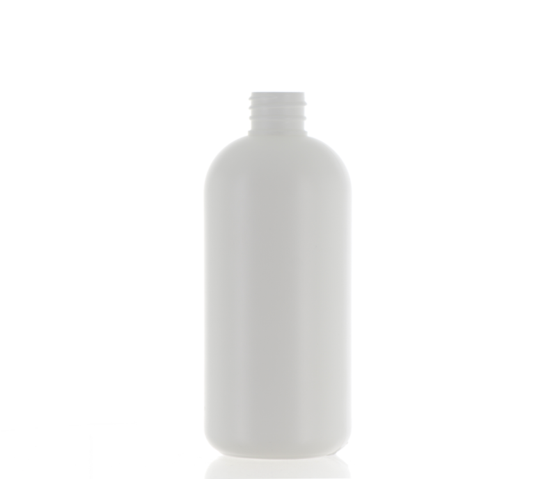 HDPE, Tall Boston Round Bottle
