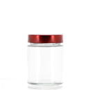 Glass, Round Jar with Screw Cap