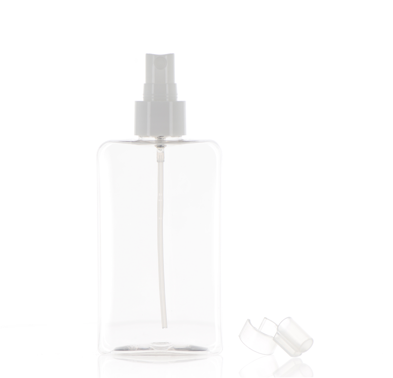 PET/PP, Fine Mist Sprayer Square Bottle