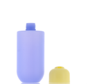 PE/15% PCR/LDPE/HDPE, Tapered Cylinder Bottle with Disc Top Cap