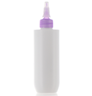 HDPE/PP, Cylinder Tapered Bottom Bottle with Needle Nose Screw Cap