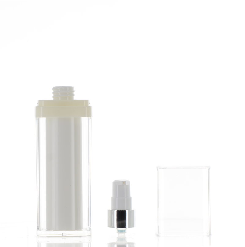 ABS/METAL/PMMA/PP, Forever Fresh Airless Treatment Pump Bottle