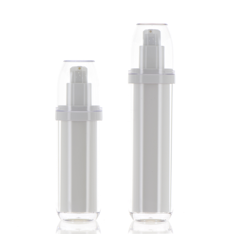 AS/METAL/PP/ABS, Double Delight: Double Wall Treatment Pump Bottle