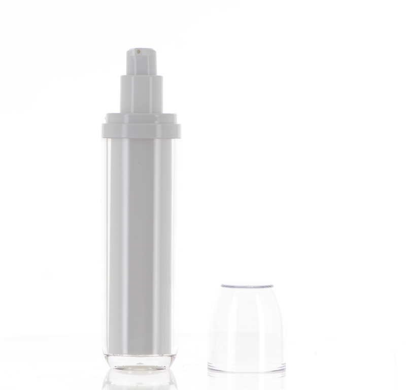 AS/METAL/PP/ABS, Double Delight: Double Wall Treatment Pump Bottle