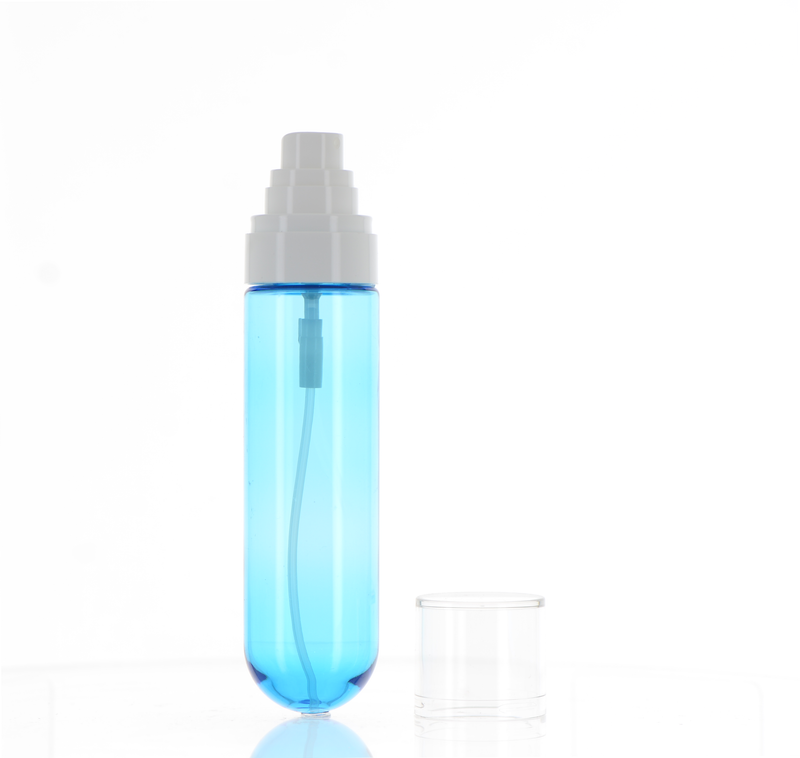 PET/PP/MS, Bottle with 360 degree inverted Fine mist Sprayer and Over cap